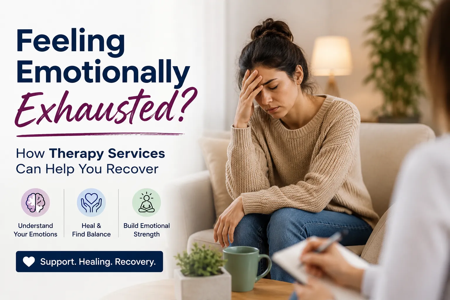 Feeling Emotionally Exhausted? How Therapy Services Can Help You Recover