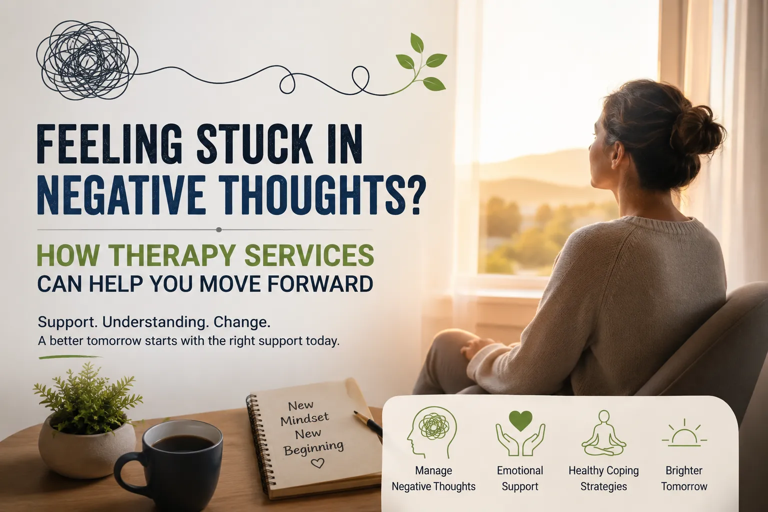 Feeling Stuck in Negative Thoughts? How Therapy Services Can Help You Move Forward